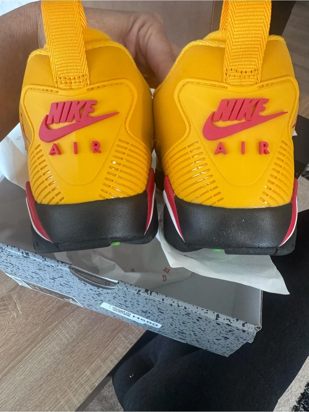 Jordan MVP 92 NIB in Yellow with Black & Red Accents